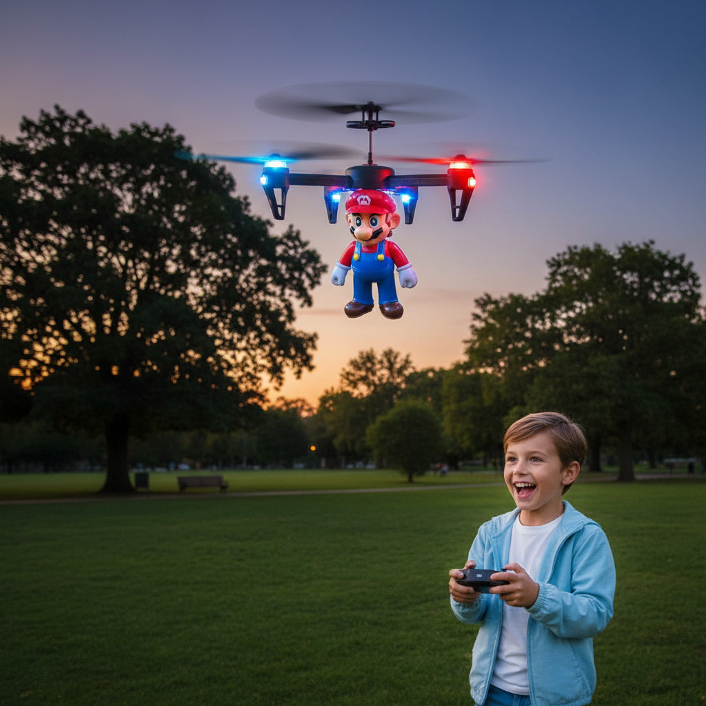 Dron Mario Con Luces